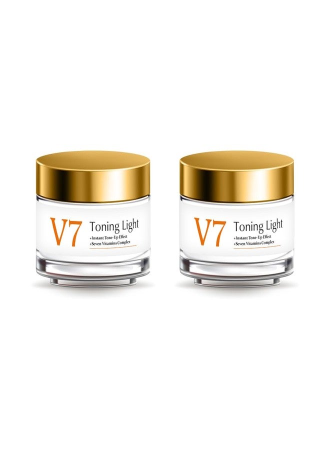 ZeroLuxury® V7 Toning Light Cream | Hydrating & Brightening Face Cream | Revitalizing Moisturizer for Youthful Glow | Nourishing Skin Care Cream | [Pack of 2] - Image 1