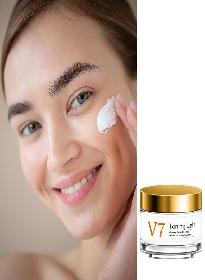 ZeroLuxury® V7 Toning Light Cream | Hydrating & Brightening Face Cream | Revitalizing Moisturizer for Youthful Glow | Nourishing Skin Care Cream | [Pack of 2] - Image 2