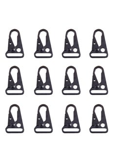 Generic Paracord Clips Enlarged Mouth Clips Hook Heavy Duty Sling Clasp Olecranon Hook Snap Hooks Sling Clips for Paracord Outdoors Bag Backpack Use Your Outdoor Enjoy a Relaxing Trip 12 Pack  - Image 1