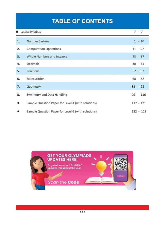 Oswaal One For All Olympiad Previous Years' Solved Papers, Class-6 Mathematics Book (For 2023 Exam) - Image 3