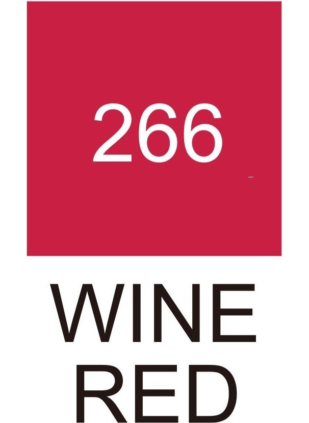 Zig Kurecolor KC3000 Twin S Marker Pen 266 Wine Red  - Image 3