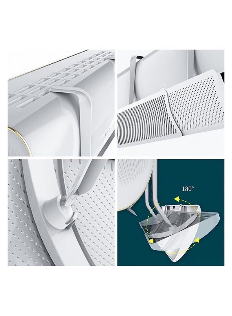 رايتشر حامي هواء مكيف الهواء  Air Conditioner Deflector، حاجز توجيه هواء التكييف، حامي قابل للتعديل لمنع تدفق الهواء مباشرة من مكيف الهواء، للاستخدام في المنزل والمكتب، حاجب هواء قابل للسحب لمكيف ال - Image 4