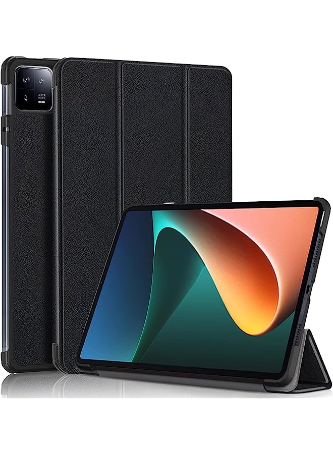 PROMASS For Samsung Galaxy Tab A8 10.5 Case 2022, Premium Pu Leather Case With Auto Wake & Sleep, Front Pocket & Multiple Viewing Angles For Samsung Tab A8 10.5 Inch Tablet-Denim Black - Image 1