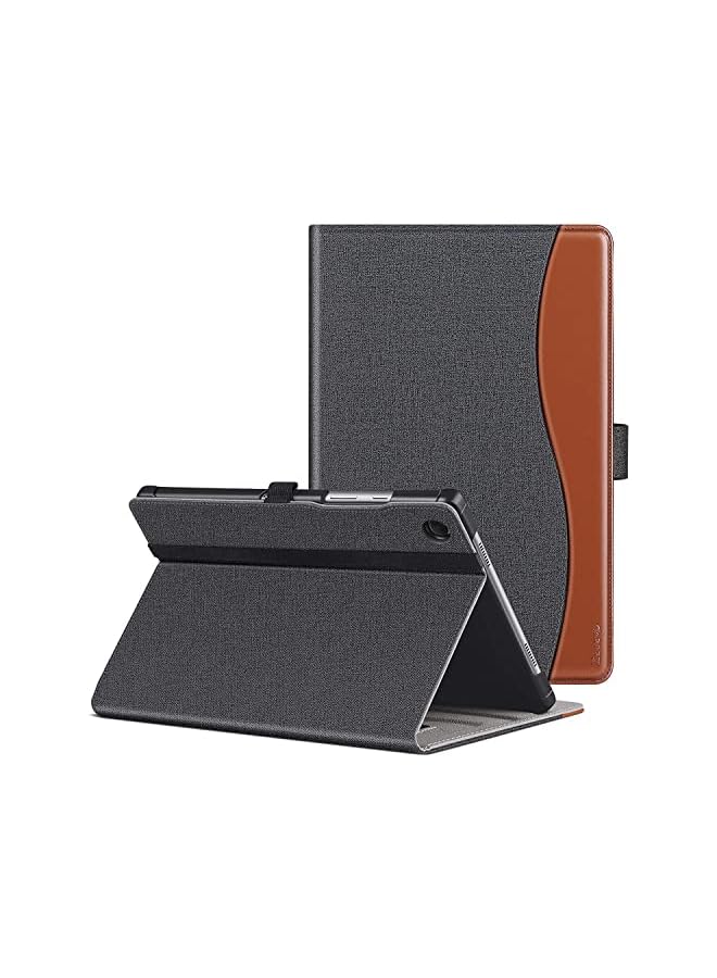 PROMASS For Samsung Galaxy Tab A8 10.5 Case 2022, Premium Pu Leather Case With Auto Wake & Sleep, Front Pocket & Multiple Viewing Angles For Samsung Tab A8 10.5 Inch Tablet-Denim Black - Image 2