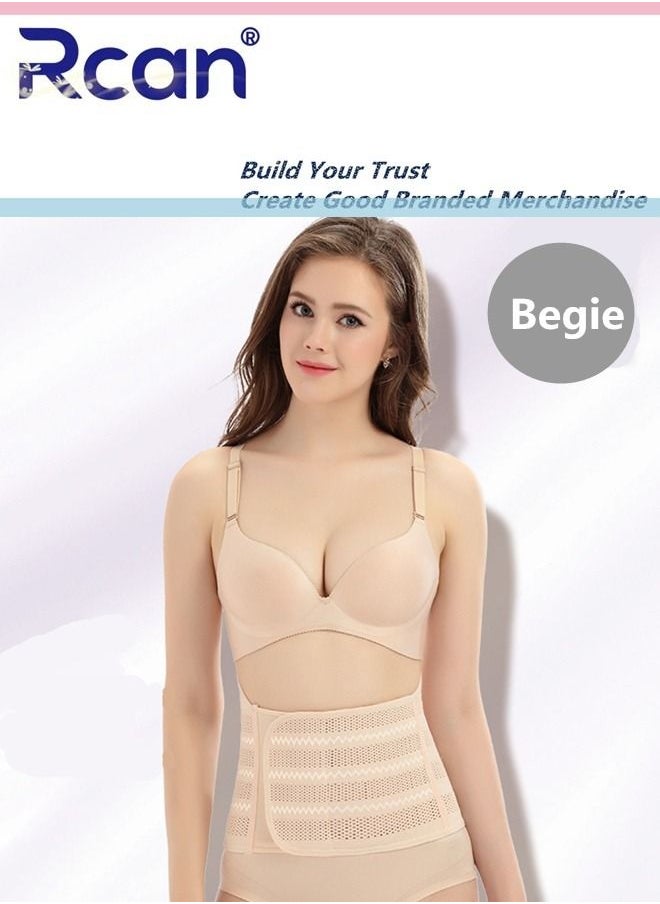 Rcan - Postpartum Girdle Support Recovery Belly Band Ultra Thin and Breathable not Sweaty Elastic for Women Shaper Waist Shapewear Belt After Birth Moisture Absorbing Support Band and Back Support - Image 1