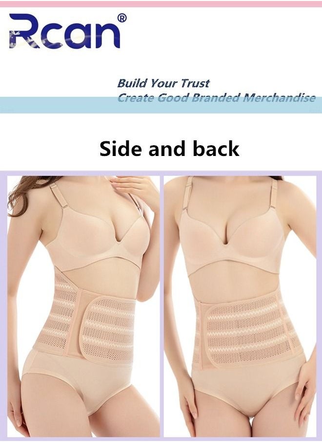 Rcan - Postpartum Girdle Support Recovery Belly Band Ultra Thin and Breathable not Sweaty Elastic for Women Shaper Waist Shapewear Belt After Birth Moisture Absorbing Support Band and Back Support - Image 1