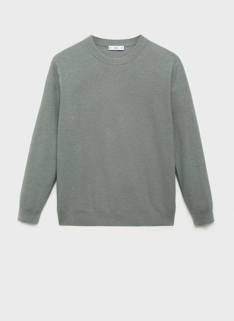 مانجو مان Microstructured cotton knitted sweater