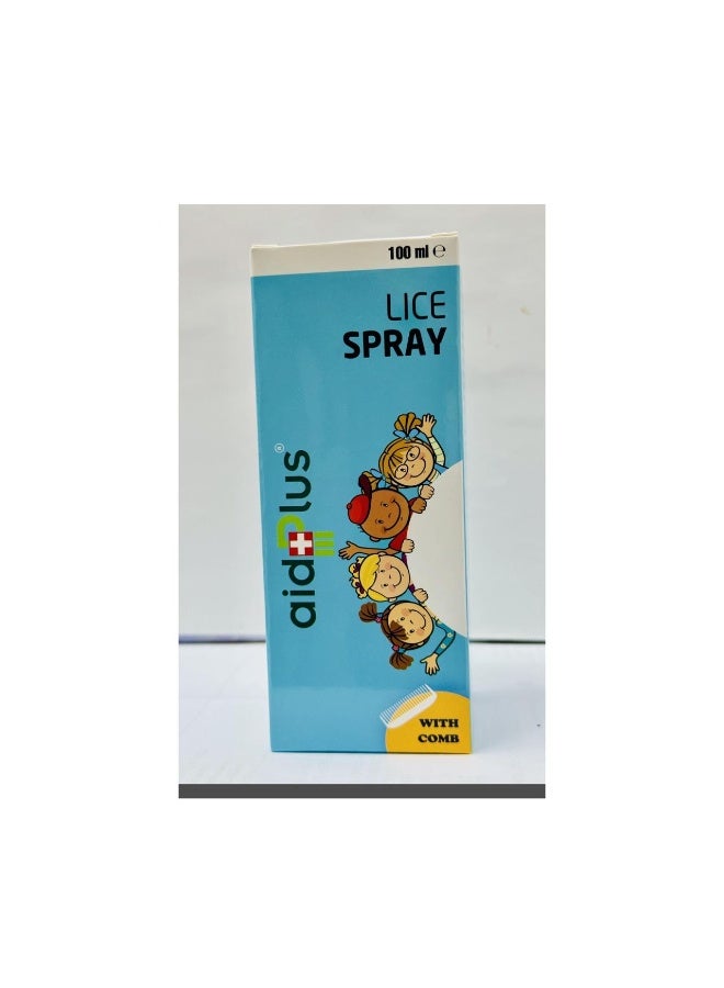 aidplus Lice Spray 100Ml - Fast And Effective Lice And Nit Treatment