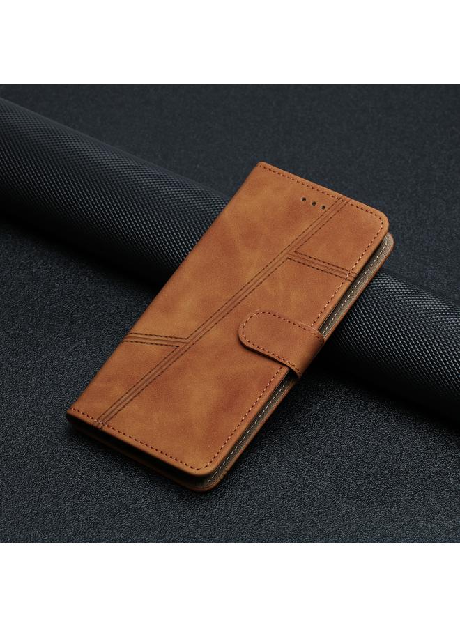 S-TOP Case For iPhone 16 Pro Skin-feel Stitching Leather Phone Case - Image 2