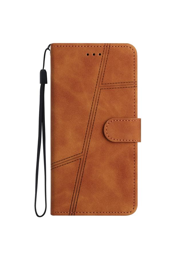 S-TOP Case For iPhone 16 Pro Skin-feel Stitching Leather Phone Case - Image 3