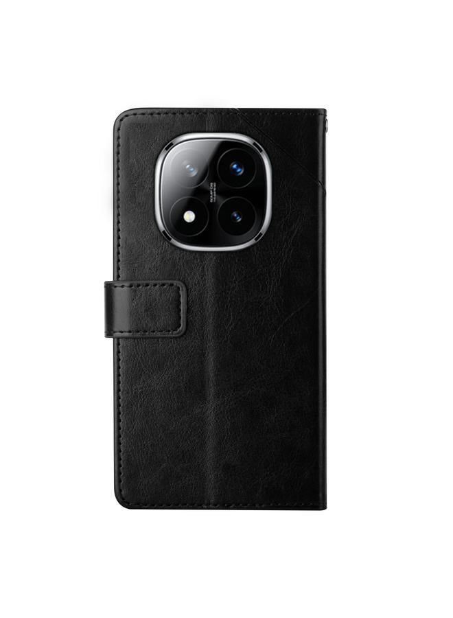S-TOP Case For Redmi Note 14 Pro+ 5G Y-shaped Pattern Flip Leather Phone Case - Image 3