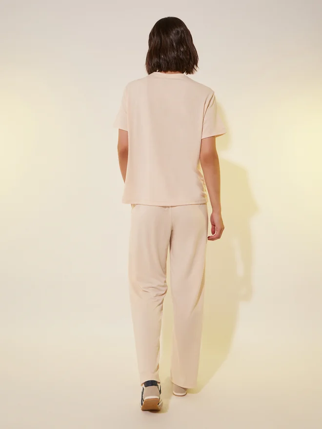 Take Two Take Two Graphic Printed Short Sleeve T-Shirt and Pants Co-Ords