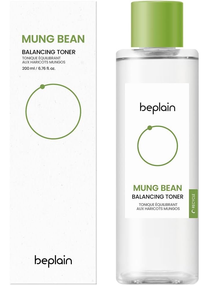beplain beplain Mung Bean Balancing Toner 676 fl oz  Daily Pore Refining Toner  PHA Helps exfoliate and Reduce Excess sebum  Good for Oily and Sensitive Skin  Beplain 