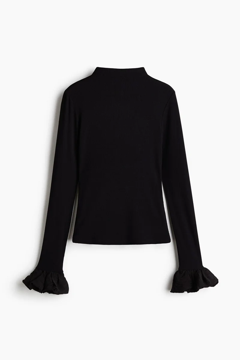 H&M Ribbed jersey top