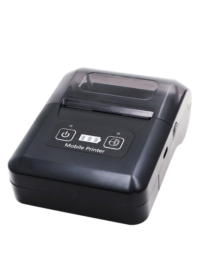 58mm Thermal Receipt Printer Portable Bluetooth+USB Bill Ticket POS for iOS Android Windows Compatible with ESC/POS/Star Print Commands Set with Rechargeable Battery - Image 1