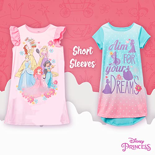 Disney Girls' Princess 3-Pack Nightgown, GIRLS RULE 3, 4 - Image 4