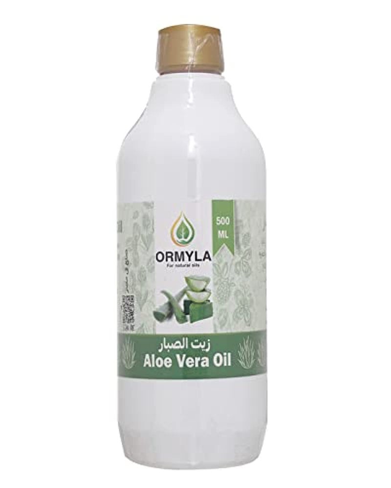 Ormyla Aloe Vera Oil Raw Virgin for Hair, Face and Body, 500ml