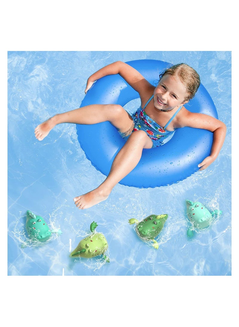 واي آند دي Baby Bath Toys, Floating Wind-up Gator Swimming Pool Games Water Play Gift for Bathtub Shower Beach Infant Kids Age 3 4 5 6 Years Old, Cartoon Big Crocodile Bathroom Toy (2PCS) - Image 2
