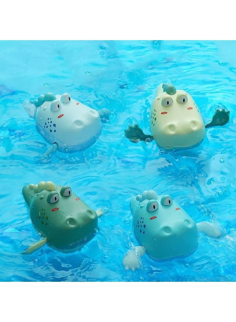 واي آند دي Baby Bath Toys, Floating Wind-up Gator Swimming Pool Games Water Play Gift for Bathtub Shower Beach Infant Kids Age 3 4 5 6 Years Old, Cartoon Big Crocodile Bathroom Toy (2PCS) - Image 5