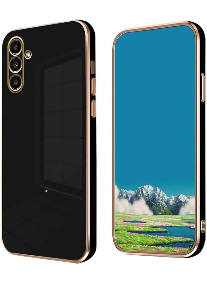 Unique Compatible with Samsung Galaxy A14 5G Case Silicone,Shockproof Accessories Samsung A14 5G Phone Case Slim Protective White Cover (Black) - Image 1