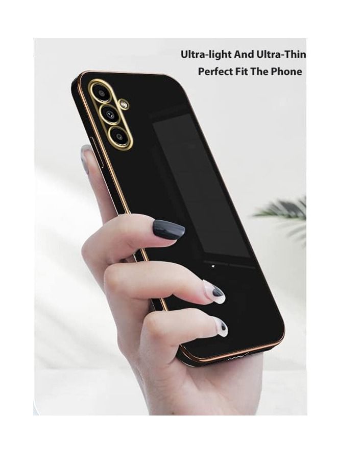 Unique Compatible with Samsung Galaxy A14 5G Case Silicone,Shockproof Accessories Samsung A14 5G Phone Case Slim Protective White Cover (Black) - Image 3