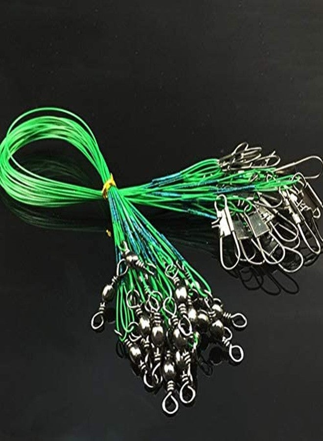 AUF Anti-Bite Fishing Leader Wire with Snap Link and Swivel (15cm,20cm,25cm) 60pcs - Image 5