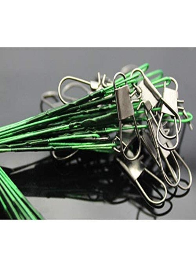 AUF Anti-Bite Fishing Leader Wire with Snap Link and Swivel (15cm,20cm,25cm) 60pcs - Image 2