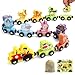 TenFans Montessori Toys Magnetic Wooden Animal Train Set for Toddlers 11 Pieces Educational Preschool Learning Toys Birthday Gifts for Boys Girls - Image 2