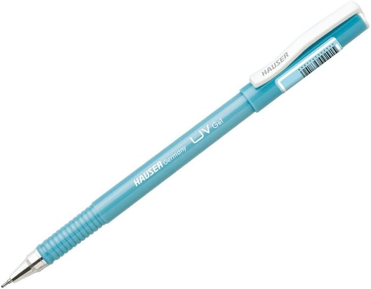 HAUSER UV Gel Pen Wallet Pack | Ensures Smoothness & Durability | Waterproof Ink For Smooth & Smudge Free Writing | Blue Ink, Pack of 20 Pens - Image 3