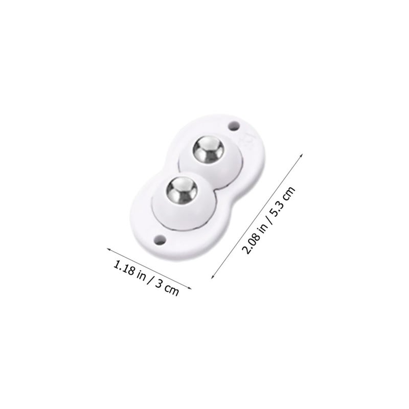 4 قطع من عجلات الكاستر المزدوجة ذاتية اللصق للصناديق وسلال المهملات، حركة سلسة - Image 5