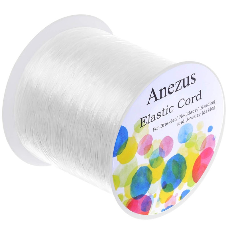 Anezus Elastic String for Bracelets  07 mm Stretch Cord for Jewelry Making Beading and Crafts