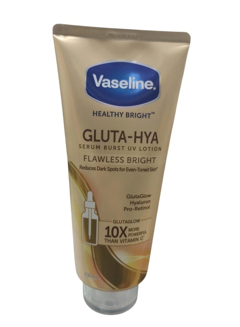 Vaseline Gluta-Hya Serum Burst Lotion Flawless Bright 330ml