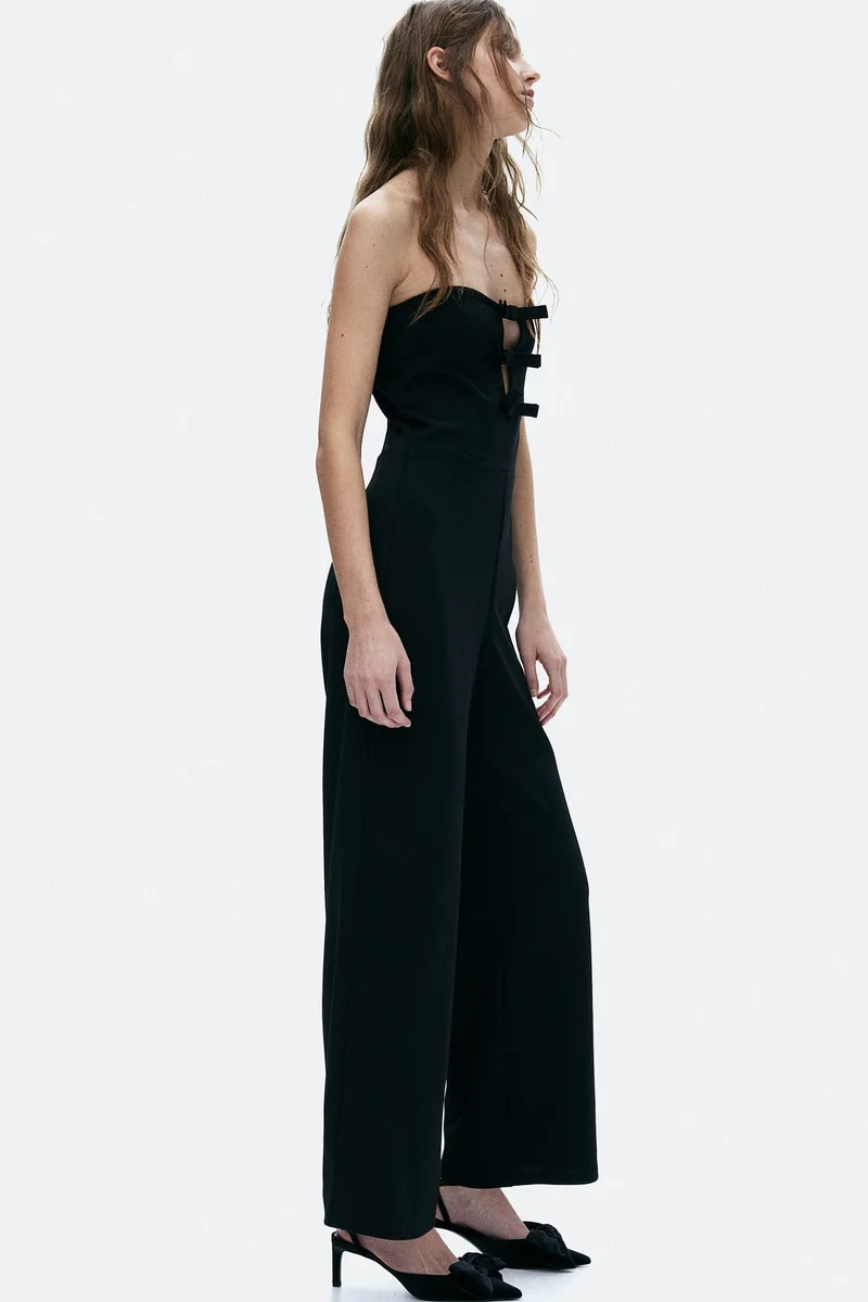 H&M Bow-front bandeau jumpsuit