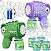 Yunaking Toys for Ages 38 Boys Girls Yunaking 2 Pack Bubble Machine Gun for Kids Rechargeable with Bubble Solutions Kids Toys Gifts for 3 4 5 6 7 8 Years Old Boy Girl Birthday Toy for Kid Toddlers Ages 46 - Image 2