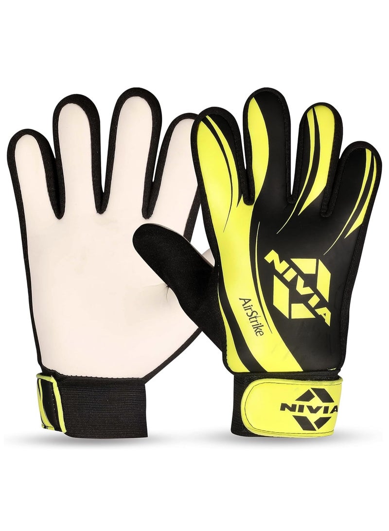 نيفيا قفازات يد لحارس المرمى إير سترايك مع قبضة | صغير : صغير | للرجال والنساء | لكرة القدم، كرة القدم حراسة المرمى - Image 1