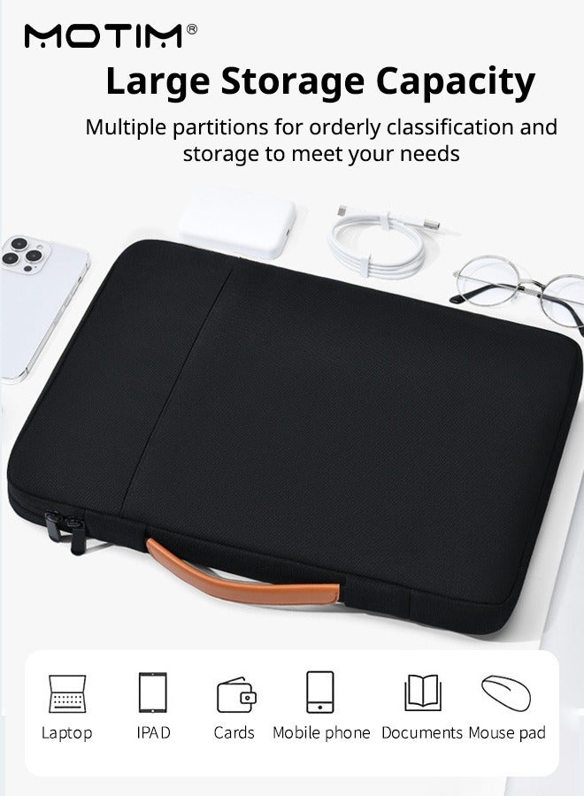 موتيم حقيبة كمبيوتر محمول مقاس 16 بوصة، حقيبة كمبيوتر محمول مقاومة للماء والصدمات وحماية كاملة، حقيبة كمبيوتر محمول متعددة الأجزاء لتخزين MacBook Air و iPad والماوس وكابلات البيانات، إلخ. - Image 3