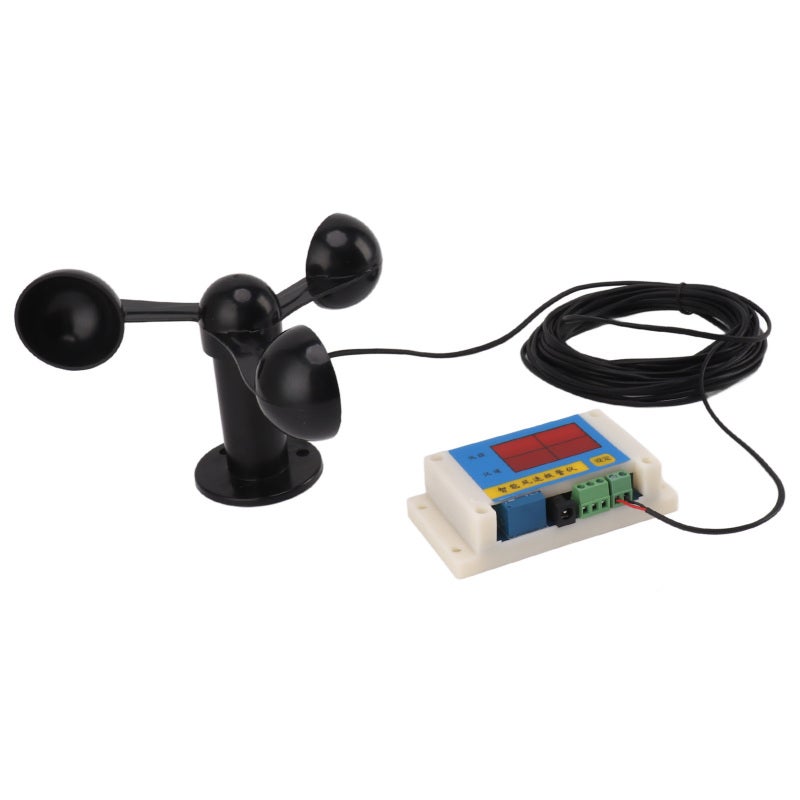 Tower Crane Anemometer: 3 Cup Wind Blade, High Accuracy, Anti Interference - Wide Measuring Range, Power Failure Memory Wind Speed Alarm for Outdoor Wind Measurement, Power Plant, Weather Station - Image 2