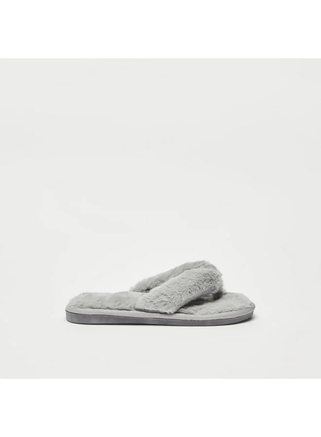 Splash FAV Plush Slip-On Bedroom Slippers