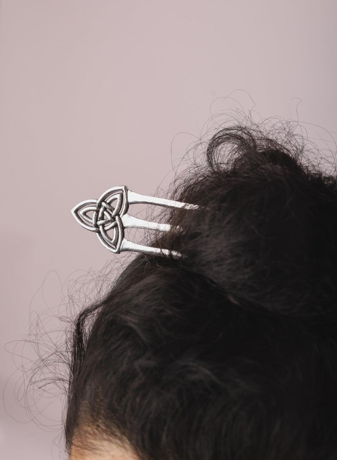 HAQUIL Celtic Knot 2 Sticks Hair Stick Vintage Antique Jewelry - Image 2
