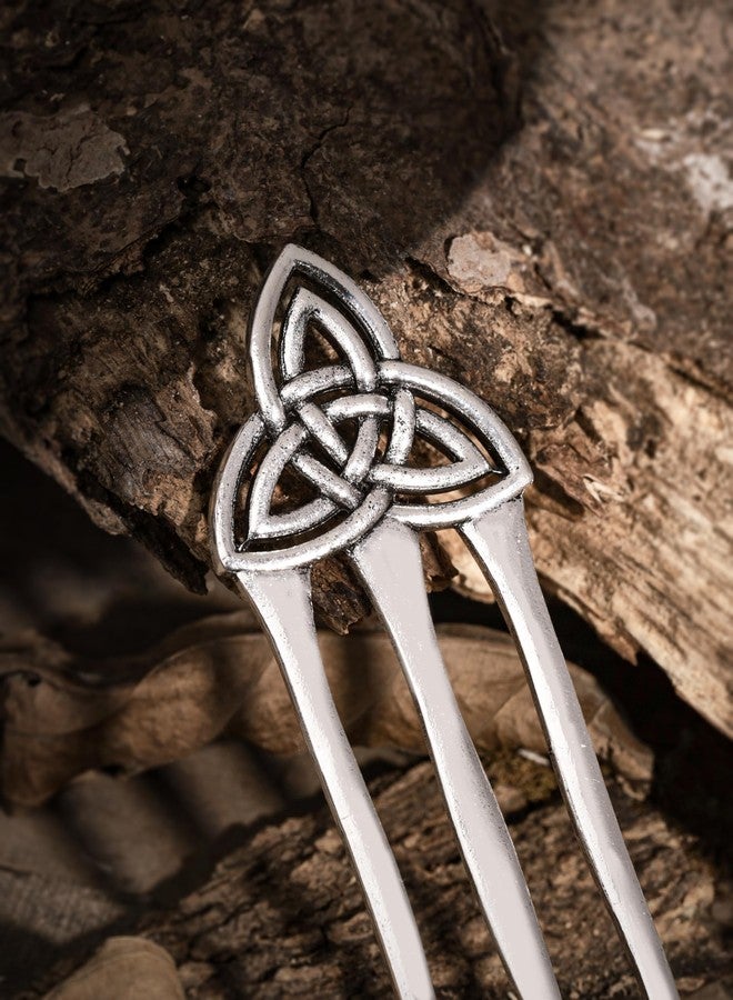 HAQUIL Celtic Knot 2 Sticks Hair Stick Vintage Antique Jewelry - Image 5