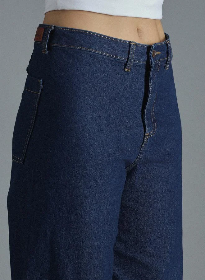 HIGH STAR High Star High Rise Regular Fit Blue Jeans