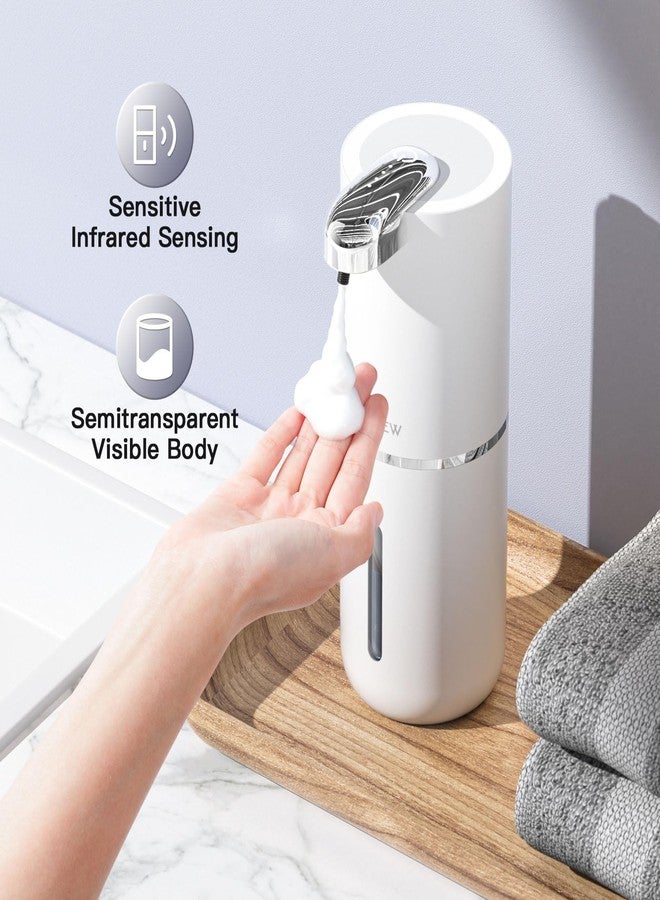 CHICLEW Automatic Foam Soap Dispenser 400ML, Rechargeable Liquid Hand Soap Dispensers Touchless with 4 Adjustable Levels, Motion Sensor Waterproof Wall Mount Foaming Soap Dispenser for Bathroom - Image 5