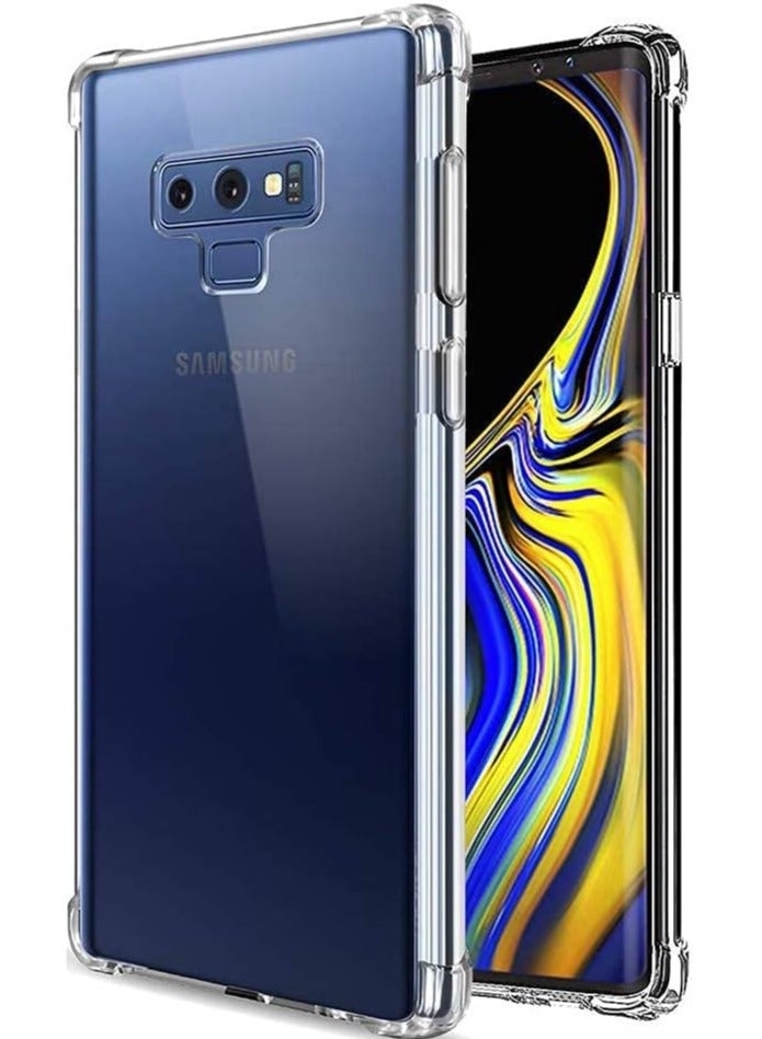 MIGOFAST Samsung Galaxy Note 9 Transparent Cover Anti Scratch Case Shock Absorbent TPU Protective Clear Back Cover with Corner Bumper Protection for Samsung Galaxy Note 9 Clear - Image 1