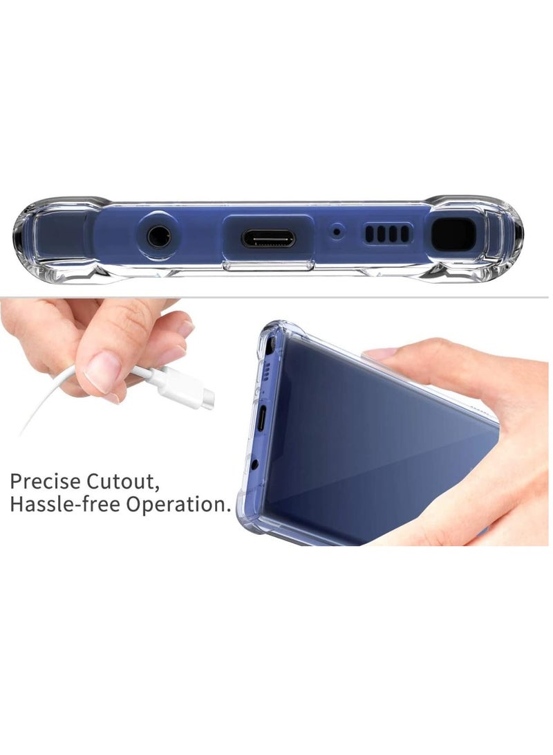 MIGOFAST Samsung Galaxy Note 9 Transparent Cover Anti Scratch Case Shock Absorbent TPU Protective Clear Back Cover with Corner Bumper Protection for Samsung Galaxy Note 9 Clear - Image 3