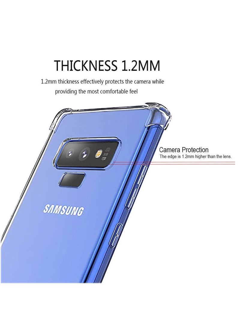 MIGOFAST Samsung Galaxy Note 9 Transparent Cover Anti Scratch Case Shock Absorbent TPU Protective Clear Back Cover with Corner Bumper Protection for Samsung Galaxy Note 9 Clear - Image 4