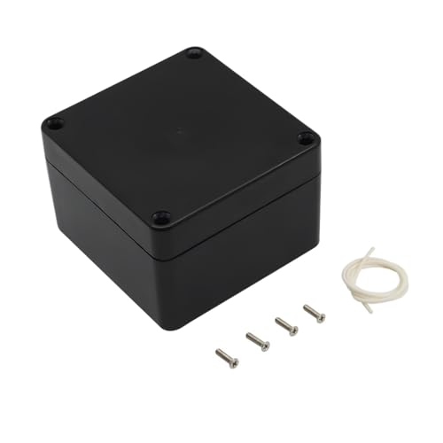 LeMotech Junction Box IP65 Waterproof Project Box Dustproof ABS Plastic Electrical Boxes Universal Enclosure for Electronic Black 3.29x 3.19x 2.2 inch (83 x 81 x 56mm)(Pack of 1) - Image 1