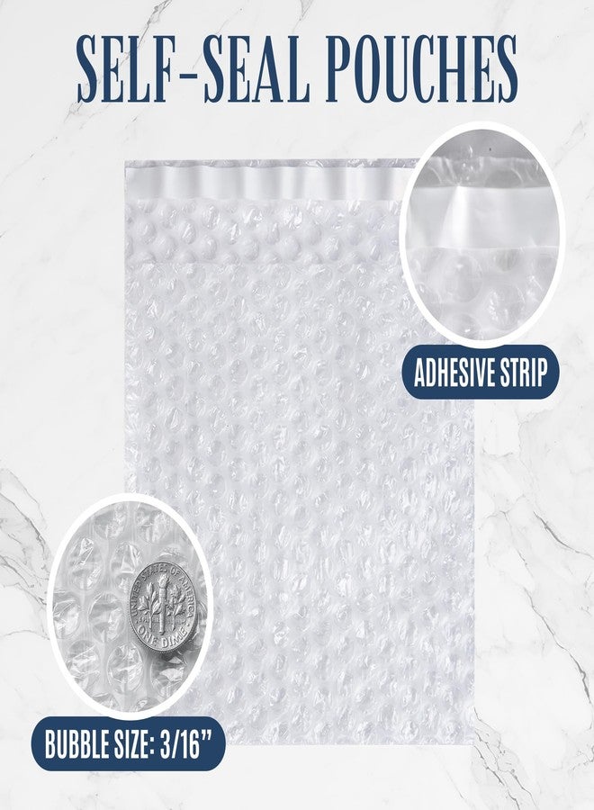 ALTERNIUM Self Seal Bubble Pouches - Bubble Bags for Packing, Packaging Filler for Moving - Cushioning Wrap for Fragile Items,Dish Packing Kit Shipping Supplies for Small Business -7.5x7.5 Inch,100pcs - Image 3