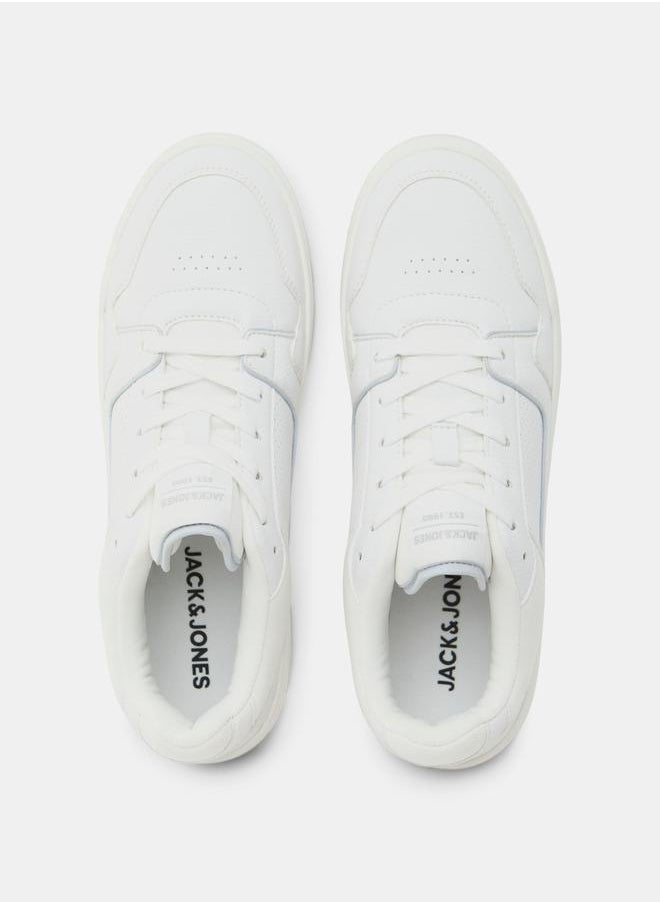 JACK & JONES - Stitch Detail Lace Up Sneakers - Image 1