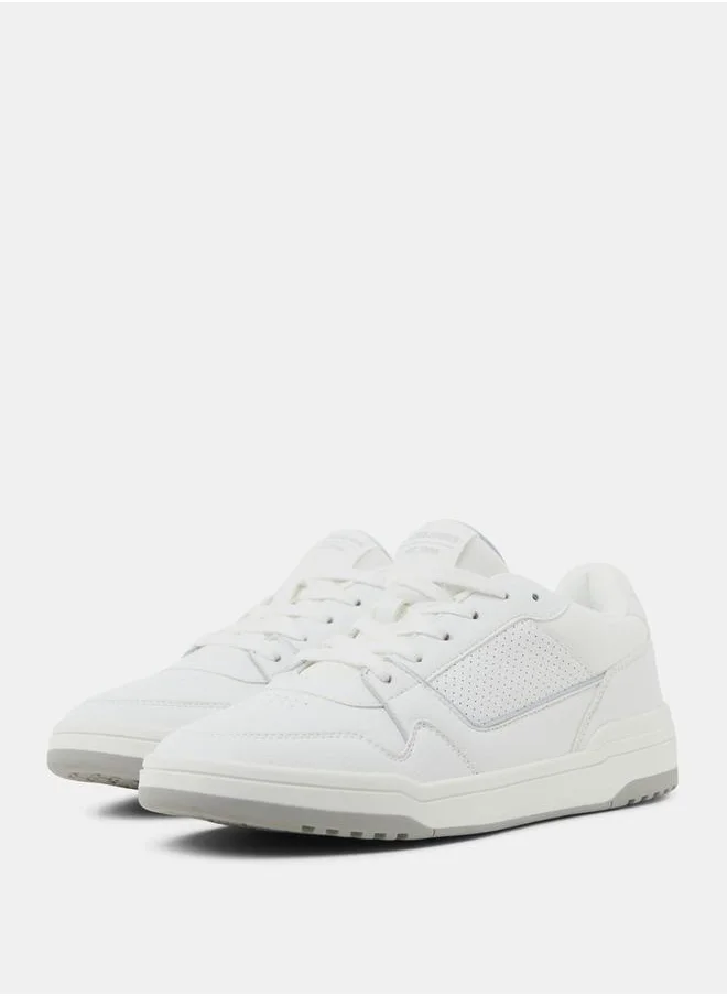 جاك اند جونز Stitch Detail Lace Up Sneakers