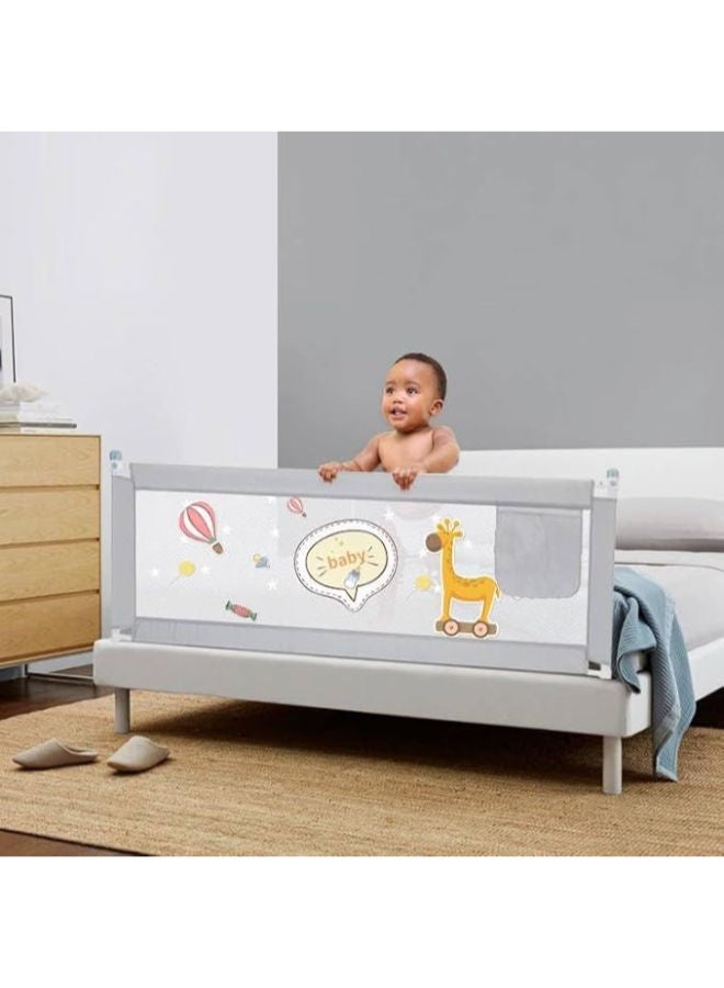 حاجز سرير للأطفال لحظائر اللعب وأسِرّة الأطفال – جهة واحدة – مقاس 150 سم - Image 2